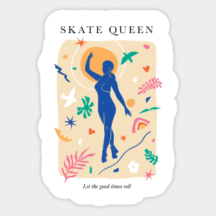 Skate Queen in Matisse Sticker